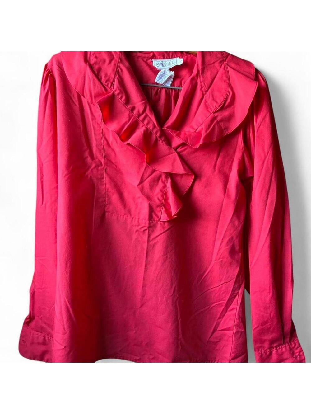 VIntage red blouse, Spiegel, size 12 women’s